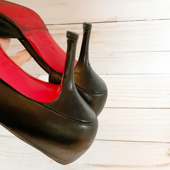 Christian Louboutin Black Napa Sixties size 40 - Picture 6 of 12